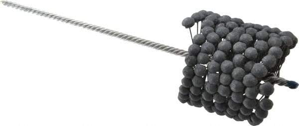 Brush Research Mfg. - 3-1/2" to 3-3/4" Bore Diam, 240 Grit, Silicon Carbide Flexible Hone - Extra Fine, 13-1/2" OAL - Apex Tool & Supply