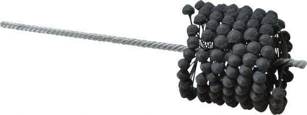 Brush Research Mfg. - 3-1/2" to 3-3/4" Bore Diam, 320 Grit, Silicon Carbide Flexible Hone - Extra Fine, 13-1/2" OAL - Apex Tool & Supply