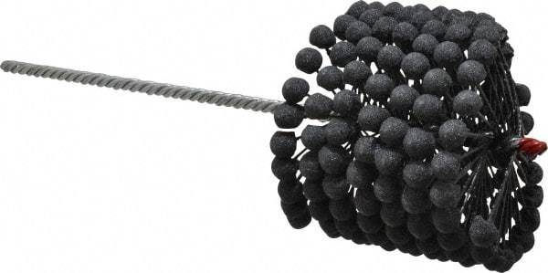 Brush Research Mfg. - 4-3/8" to 4-5/8" Bore Diam, 180 Grit, Silicon Carbide Flexible Hone - Extra Fine, 13-1/2" OAL - Apex Tool & Supply