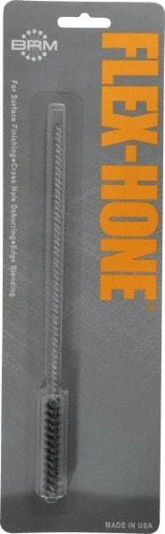 Brush Research Mfg. - 0.394" Bore Diam, 120 Grit, Silicon Carbide Flexible Hone - Fine, 8" OAL - Apex Tool & Supply