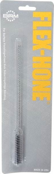 Brush Research Mfg. - 0.433" Bore Diam, 120 Grit, Silicon Carbide Flexible Hone - Fine, 8" OAL - Apex Tool & Supply