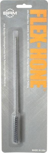 Brush Research Mfg. - 0.433" Bore Diam, 320 Grit, Silicon Carbide Flexible Hone - Extra Fine, 8" OAL - Apex Tool & Supply