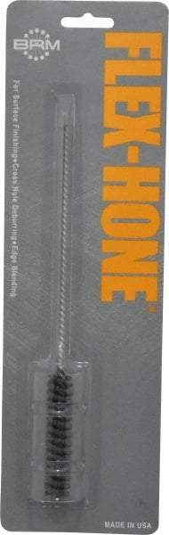 Brush Research Mfg. - 1/2" Bore Diam, 120 Grit, Silicon Carbide Flexible Hone - Fine, 8" OAL - Apex Tool & Supply