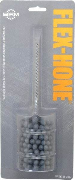 Brush Research Mfg. - 2" Bore Diam, 240 Grit, Silicon Carbide Flexible Hone - Extra Fine, 8" OAL - Apex Tool & Supply