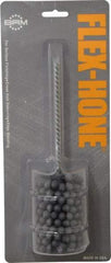 Brush Research Mfg. - 2" Bore Diam, 320 Grit, Silicon Carbide Flexible Hone - Extra Fine, 8" OAL - Apex Tool & Supply