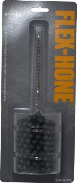 Brush Research Mfg. - 2-1/4" Bore Diam, 120 Grit, Silicon Carbide Flexible Hone - Fine, 8" OAL - Apex Tool & Supply