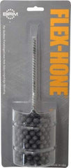 Brush Research Mfg. - 2-1/4" Bore Diam, 180 Grit, Silicon Carbide Flexible Hone - Extra Fine, 8" OAL - Apex Tool & Supply