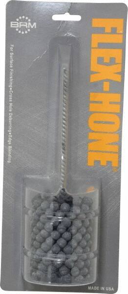 Brush Research Mfg. - 2-1/4" Bore Diam, 240 Grit, Silicon Carbide Flexible Hone - Extra Fine, 8" OAL - Apex Tool & Supply