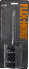 Brush Research Mfg. - 2-1/2" Bore Diam, 120 Grit, Silicon Carbide Flexible Hone - Fine, 8" OAL - Apex Tool & Supply