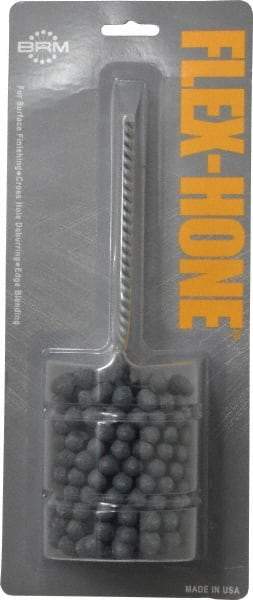 Brush Research Mfg. - 2-1/2" Bore Diam, 240 Grit, Silicon Carbide Flexible Hone - Extra Fine, 8" OAL - Apex Tool & Supply