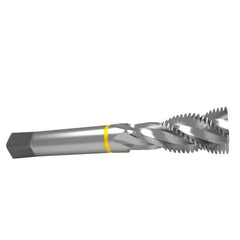 Emuge - 1-1/8 - 7 UNC 4 Flute 2B Modified Bottoming Spiral Flute Tap - Cobalt, Bright Finish, 7.087" OAL, Right Hand Flute, Right Hand Thread, Series Enorm - Apex Tool & Supply