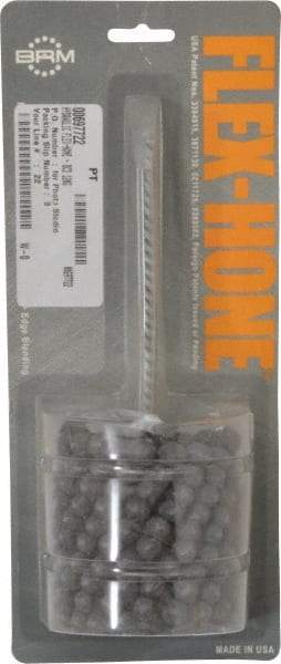 Brush Research Mfg. - 3" Bore Diam, 120 Grit, Silicon Carbide Flexible Hone - Fine, 8" OAL - Apex Tool & Supply