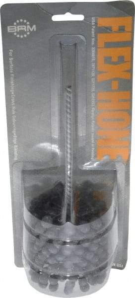 Brush Research Mfg. - 3" Bore Diam, 240 Grit, Silicon Carbide Flexible Hone - Extra Fine, 8" OAL - Apex Tool & Supply