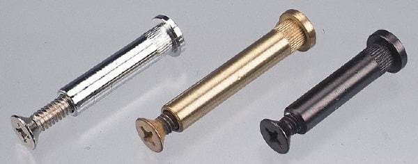 Made in USA - 1/4-20 Thread Barrel, Slotted/Phillips Drive, Stainless Steel Sex Bolt & Binding Post - 3/4" Long Barrel, Grade 18-8 - Apex Tool & Supply