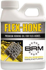Brush Research Mfg. - 1/2 Pt Buffing & Polishing Compound - Amber, Use on Metal - Apex Tool & Supply