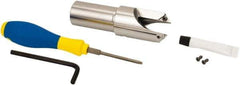 Iscar - Series ChamRing, 1.496" Overall Diam, 5.21" OAL Drilling Chamfer Ring - XCGT 09... Insert - Apex Tool & Supply