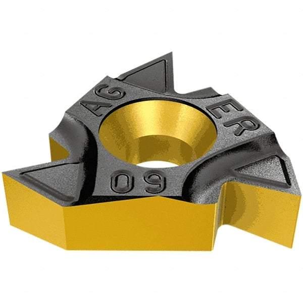 Iscar - 27IR Internal Right Hand 4 API Laydown Threading Insert - Grade IC250, TiCN/TiN Coated Carbide, 15.88mm Inscribed Circle - Apex Tool & Supply