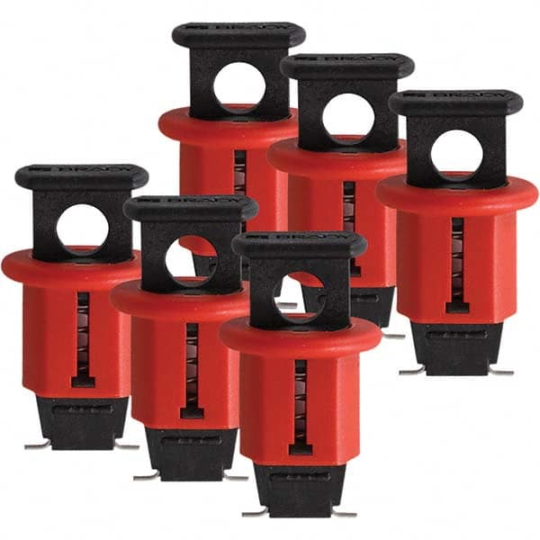 Brady - Pack of 6 Universal Miniature Circuit Breaker Lockouts - Apex Tool & Supply