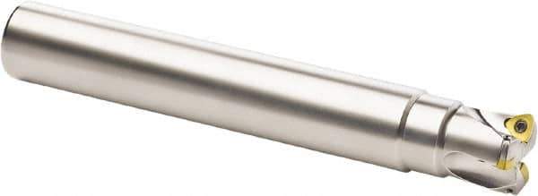 Seco - 32mm Cut Diam, 0.0394" Max Depth, 32mm Shank Diam, Cylindrical Shank Indexable High-Feed End Mill - Screw Holding Method, 218.19-125 Insert, R217.21 Toolholder, Through Coolant - Apex Tool & Supply