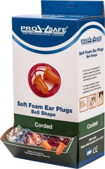 PRO-SAFE - Disposable, Corded, 32 dB Earplugs - Orange - Apex Tool & Supply