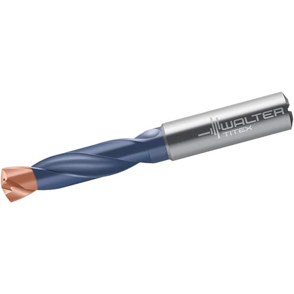 Walter-Titex - 4.4mm 140° Spiral Flute Solid Carbide Screw Machine Drill Bit - Apex Tool & Supply