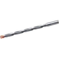 Walter-Titex - 15/32", 140° Point, Spiral Flute, Solid Carbide Taper Length Drill Bit - Double Point Finish, 158mm Flute Length, 206mm OAL, Series A6589DPP - Apex Tool & Supply