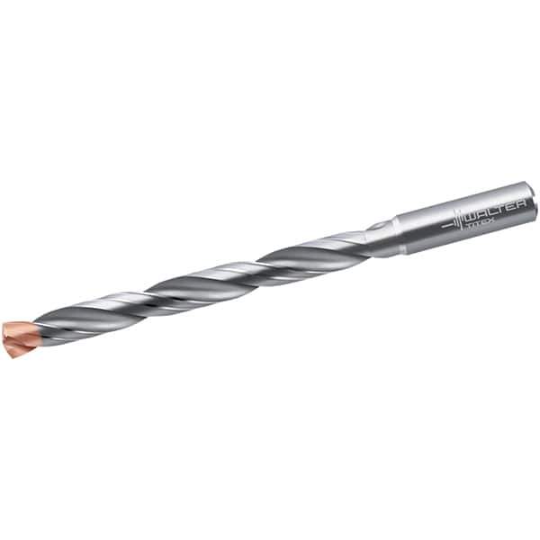 Walter-Titex - 6.1mm 140° Solid Carbide Jobber Drill - Double Coating Finish, Right Hand Cut, Spiral Flute, Straight Shank, 106mm OAL, X-treme D Point - Apex Tool & Supply