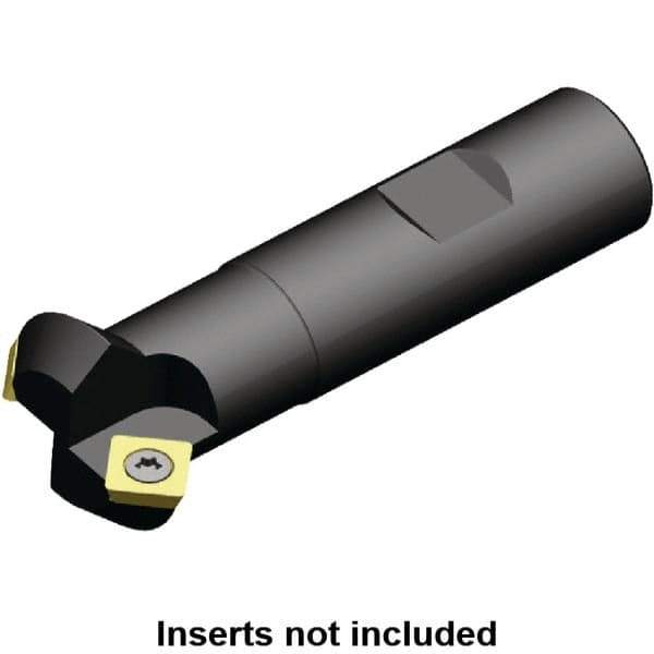 Kennametal - 45° Lead Angle, 22mm Max Cut Diam, 10mm Min Cut Diam, 6.5mm Max Depth of Cut, Indexable Chamfer and Angle End Mill - 1 Insert, SD.. 0903.. Insert Style, 82.7mm Overall Length, Straight Shank, 90° Included Angle - Apex Tool & Supply