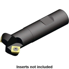 Kennametal - 45° Lead Angle, 28mm Max Cut Diam, 16mm Min Cut Diam, 6.5mm Max Depth of Cut, Indexable Chamfer and Angle End Mill - 1 Insert, SD.. 0903.. Insert Style, 76mm Overall Length, Straight Shank, 90° Included Angle - Apex Tool & Supply