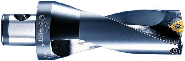 Komet - 90mm Max Drill Depth, 2xD, 45mm Diam, Indexable Insert Drill - 2 Inserts, ABS 63 Modular Connection Shank - Apex Tool & Supply