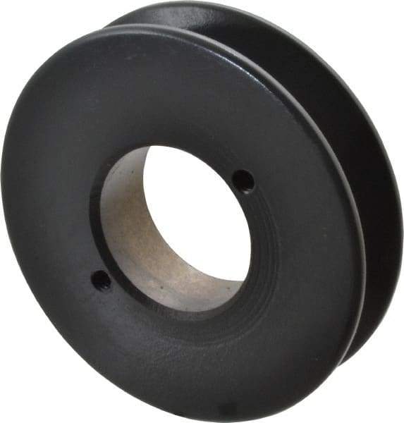 Browning - 1 Groove, 3/8 to 1-1/2 Bore Diam, 3-3/4" Outside Diam, QD Bushed V Belt Sheave - 3.0 A Diam Belt Pitch - Apex Tool & Supply