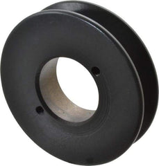 Browning - 1 Groove, 3/8 to 1-1/2 Bore Diam, 3-3/4" Outside Diam, QD Bushed V Belt Sheave - 3.0 A Diam Belt Pitch - Apex Tool & Supply