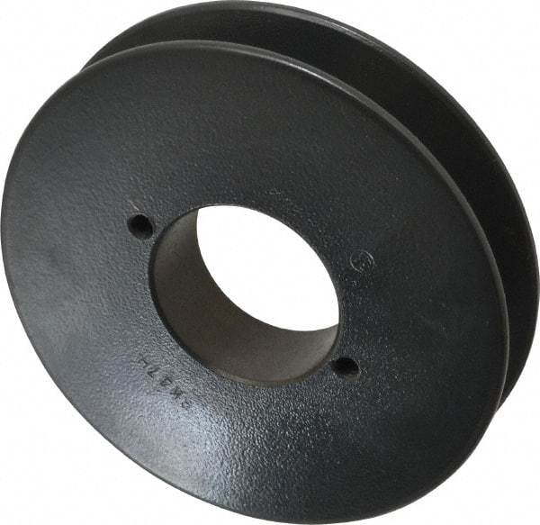 Browning - 1 Groove, 3/8 to 1-1/2 Bore Diam, 4.45" Outside Diam, QD Bushed V Belt Sheave - 3.7 A Diam Belt Pitch - Apex Tool & Supply