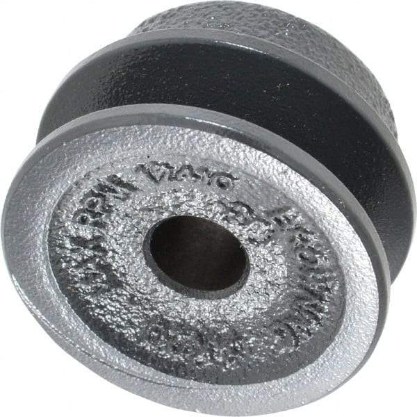 Browning - 1/2" Bore, 15/16 Long, 2" Outside Diam, Finished Bore Single Groove V Belt Sheave - 21/32" Wide, 1.46" Pitch Diam of 3L Belt, 1.8" Pitch Diam of 4L Belt - Apex Tool & Supply