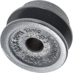 Browning - 1/2" Bore, 15/16 Long, 2" Outside Diam, Finished Bore Single Groove V Belt Sheave - 21/32" Wide, 1.46" Pitch Diam of 3L Belt, 1.8" Pitch Diam of 4L Belt - Apex Tool & Supply