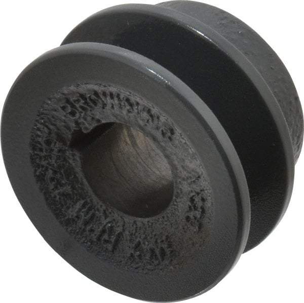 Browning - 3/4" Bore, 15/16 Long, 2" Outside Diam, Finished Bore Single Groove V Belt Sheave - 21/32" Wide, 1.46" Pitch Diam of 3L Belt, 1.8" Pitch Diam of 4L Belt - Apex Tool & Supply