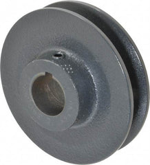 Browning - 7/8" Bore, 15/16 Long, 3.4" Outside Diam, Finished Bore Single Groove V Belt Sheave - 21/32" Wide, 2.86" Pitch Diam of 3L Belt, 3.2" Pitch Diam of 4L Belt - Apex Tool & Supply