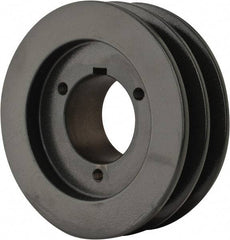 Browning - 2 Groove, 1/2 to 1-3/4 Bore Diam, 5.15" Outside Diam, QD Bushed V Belt Sheave - 4.4 A Diam Belt Pitch - Apex Tool & Supply