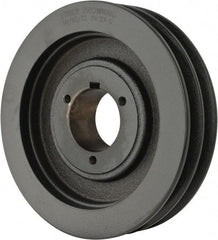Browning - 2 Groove, 1/2 to 1-3/4 Bore Diam, 7.15" Outside Diam, QD Bushed V Belt Sheave - 6.4 A Diam Belt Pitch - Apex Tool & Supply