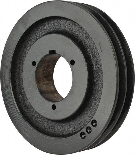 Browning - 2 Groove, 3/4 to 2-11/16 Bore Diam, 8.95" Outside Diam, QD Bushed V Belt Sheave - 8.2 A Diam Belt Pitch - Apex Tool & Supply