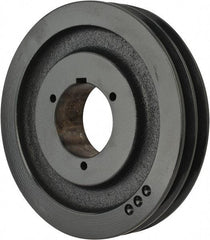 Browning - 2 Groove, 3/4 to 2-11/16 Bore Diam, 8.95" Outside Diam, QD Bushed V Belt Sheave - 8.2 A Diam Belt Pitch - Apex Tool & Supply