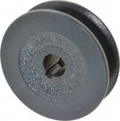 Browning - 5/8" Bore, 1-1/16 Long, 2.8" Outside Diam, Finished Bore Single Groove V Belt Sheave - 13/16" Wide, 2.6 Belt Pitch B, 2.2" Pitch Diam of 4L Belt - Apex Tool & Supply