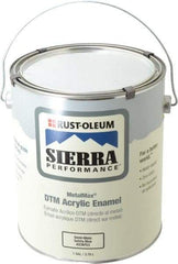 Rust-Oleum - 1 Gal Safety Blue Semi Gloss Finish Acrylic Enamel Paint - Interior/Exterior, Direct to Metal, <0 gL VOC Compliance - Apex Tool & Supply