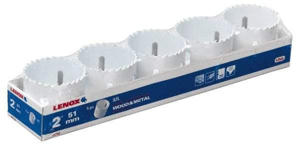 Lenox - 2" Diam, 1-1/2" Cutting Depth, Hole Saw - Bi-Metal Saw, Toothed Edge - Apex Tool & Supply