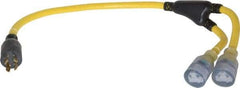 Southwire - 4 Conductors, 125/250 VAC, 20 Amp, 12 AWG, Generator Cord - For Use with NEMA Receptacles on Generators - Apex Tool & Supply