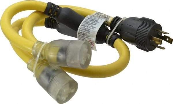 Southwire - 4 Conductors, 125/250 VAC, 20 Amp, 10 AWG, Generator Cord - For Use with NEMA Receptacles on Generators - Apex Tool & Supply