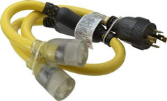 Southwire - 4 Conductors, 125/250 VAC, 20 Amp, 10 AWG, Generator Cord - For Use with NEMA Receptacles on Generators - Apex Tool & Supply
