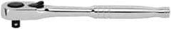 Stanley - 1/4" Drive Pear Head Ratchet - Chrome Finish, 8" OAL - Apex Tool & Supply