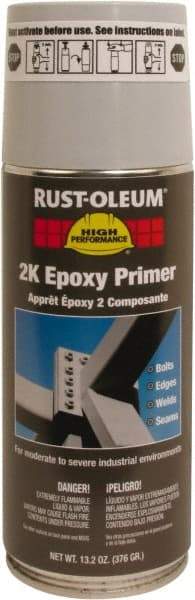 Rust-Oleum - 13.2 oz Primer Gray Spray Paint - 8 to 12 Sq Ft Coverage, Quick Drying - Apex Tool & Supply