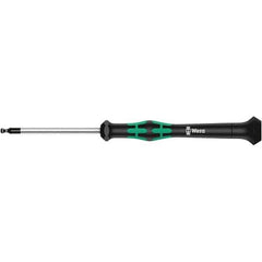 Wera - 2.5mm Hex Ball End Driver - 2-3/8" Bade Length, Multi Handle, 305mm OAL - Apex Tool & Supply